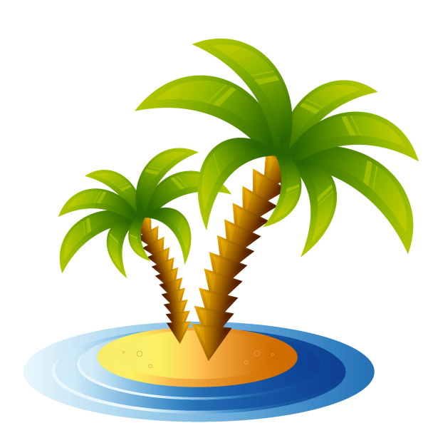 Пальма на прозрачном фоне