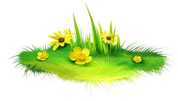 Полянка на белом фоне