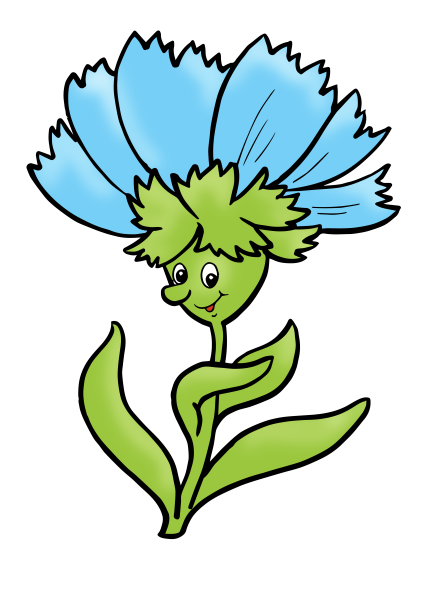 Цветы с глазками для детей