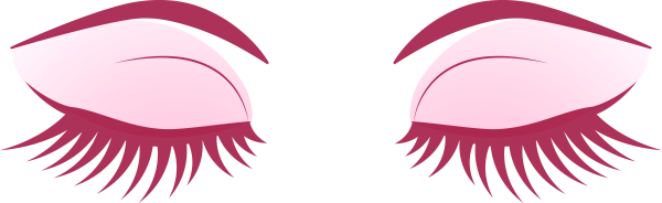 Закрытый глаз на прозрачном фоне