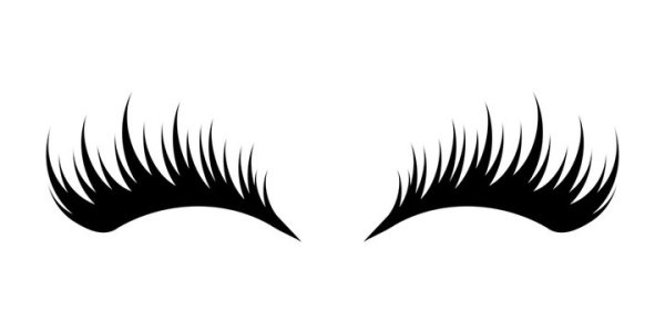 Трафарет ресницы для вырезания