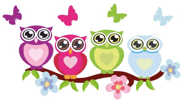 Совушки на ветке