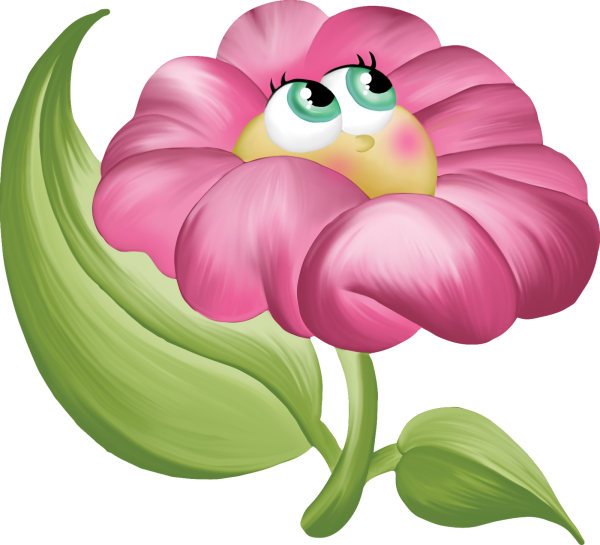 Смайлик цветочек