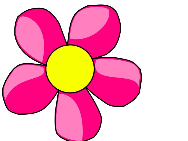 Цветочки мультяшные