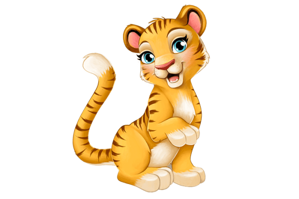 Тигр мультяшный