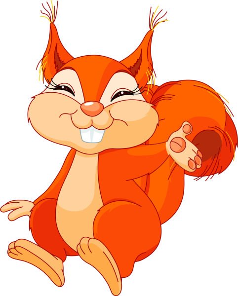 Белочки мультяшные