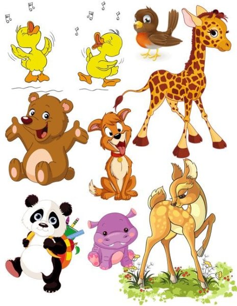 Мультяшные картинки животных