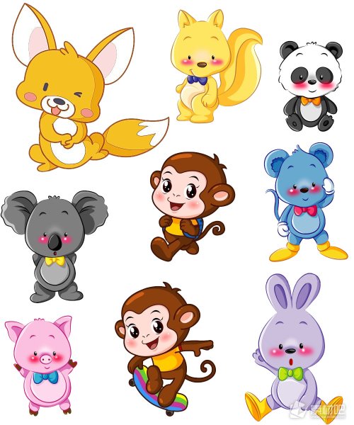 Мультяшные картинки животных