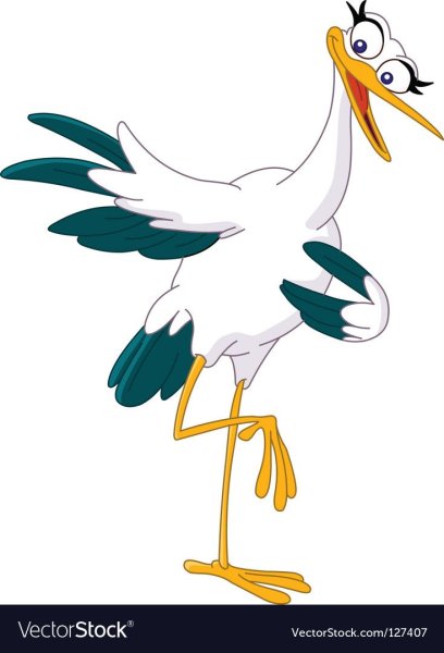 Аисты мультяшные