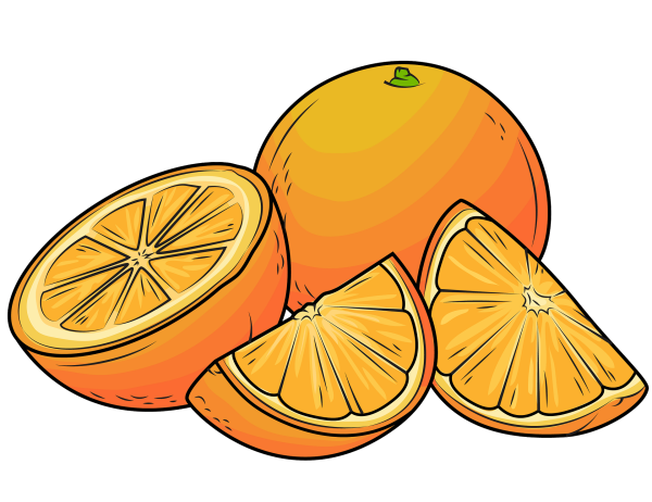 Апельсинки мультяшные