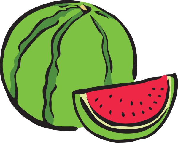 Рисунок арбуза для срисовки
