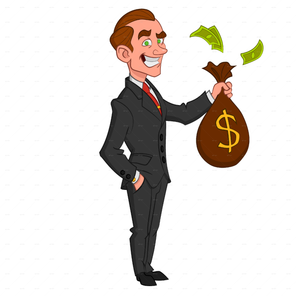 Успешный человек мультяшный