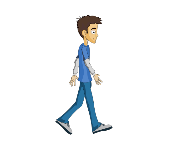 Персонаж сбоку