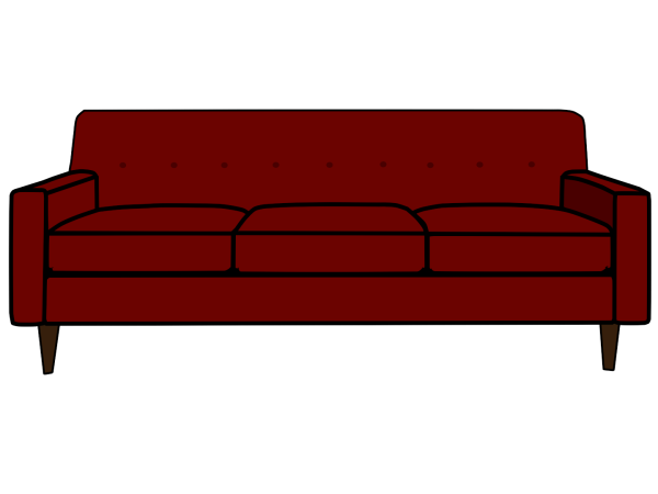 Диван нарисованный мультяшный
