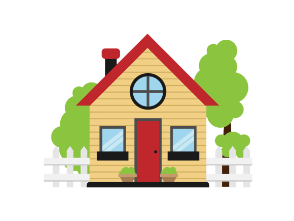 Домик с тремя окошками