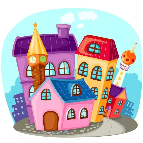 Мультяшное здание