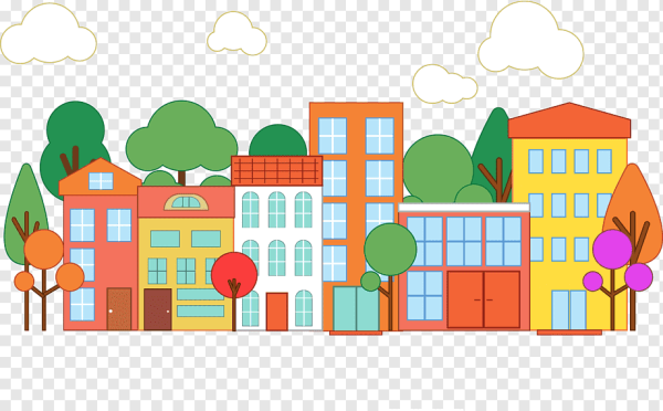 Мультяшный город