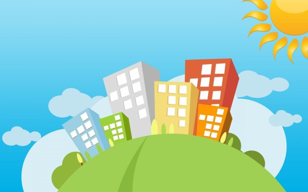 Город рисунок для детей