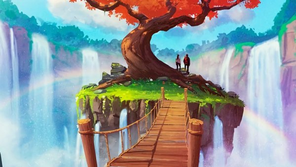 Водопад арт