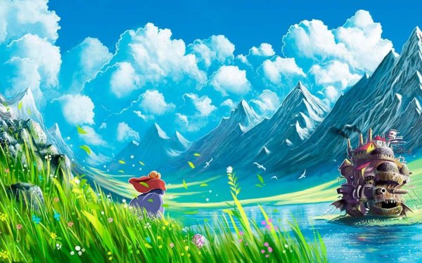 Пейзажи Хаяо Миядзаки Ходячий замок