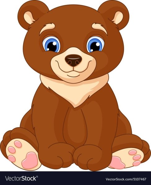 Иллюстрация медвежонка для детей