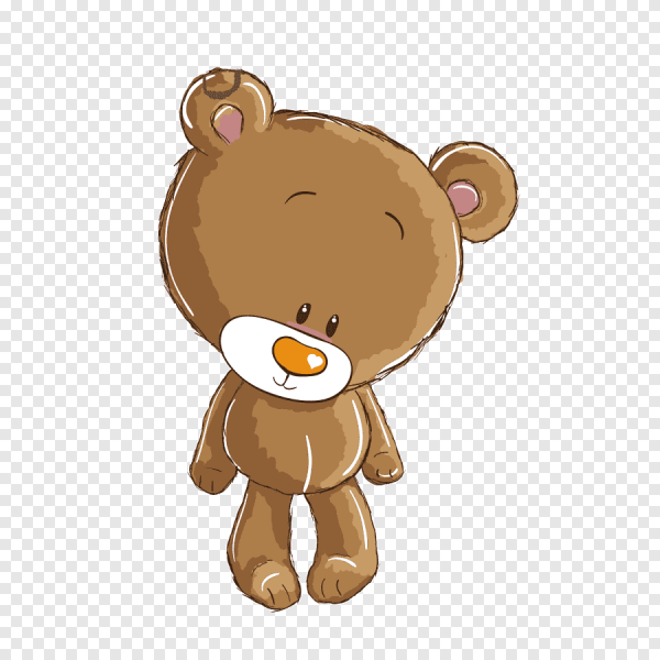 Медвежонок на прозрачном фоне