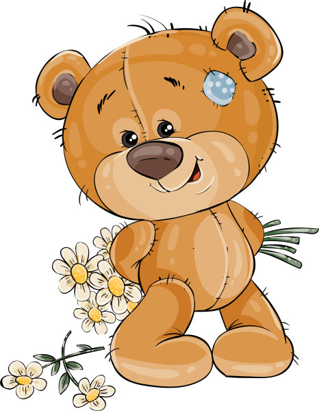 Медвежонок на прозрачном фоне