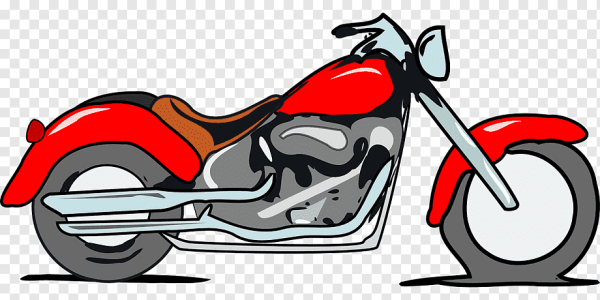 Мотоцикл на прозрачном фоне