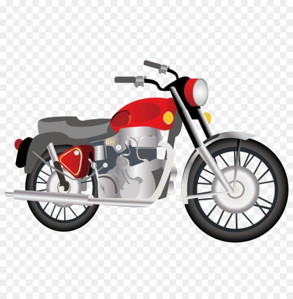 Мотоцикл сбоку вектор