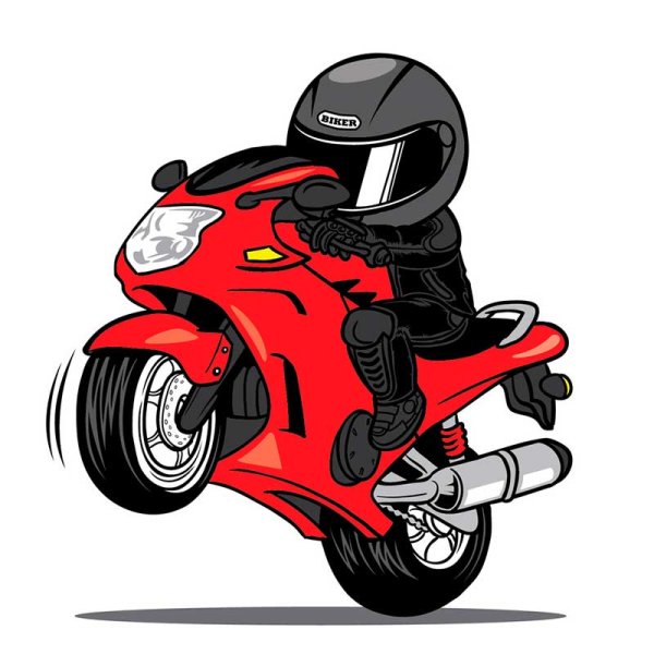 Мотоцикл детский рисунок