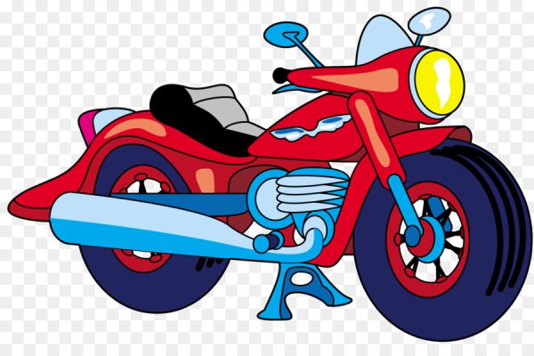 Мультяшка на мотоцикле