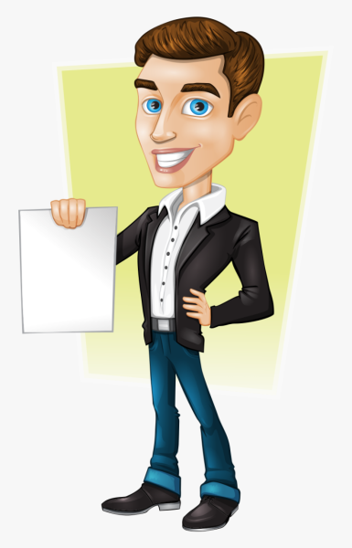 Мультяшный бизнесмен