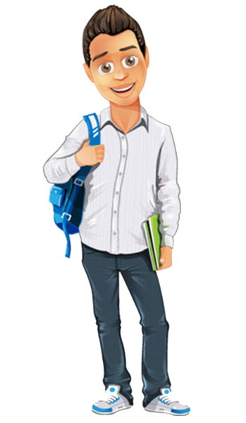 Молодой человек мультяшка