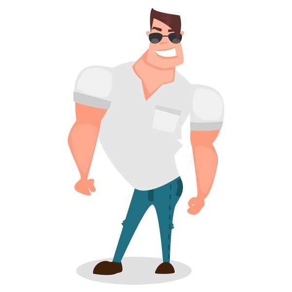 Мультяшный мужчина