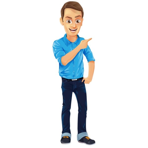 Мультяшный мужчина