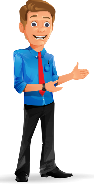 Мультяшный бизнесмен