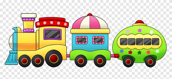 Паровозик игрушка мультяшный