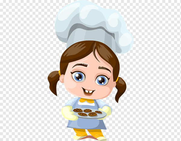 Поваренок на прозрачном фоне