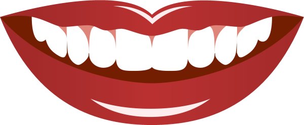 Улыбающийся рот мультяшный