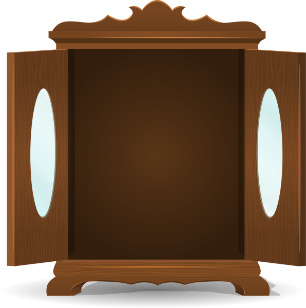 Шкаф мультяшный открытый