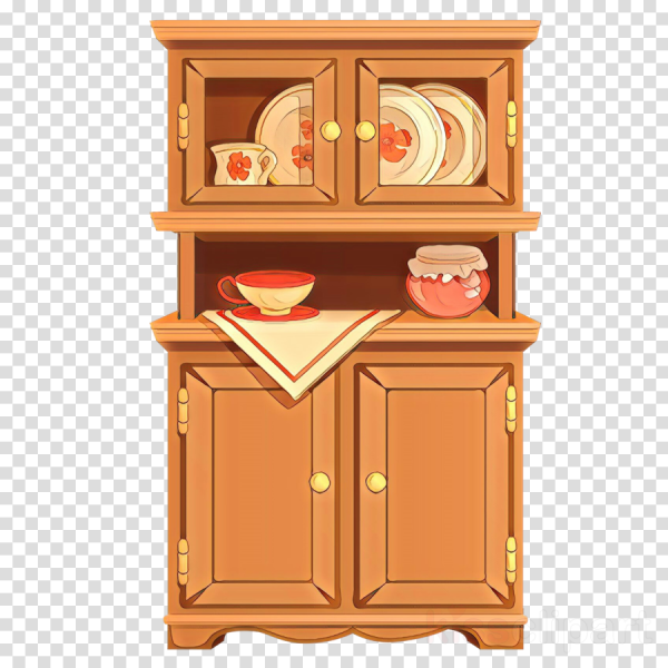 Кухонный шкаф на прозрачном фоне