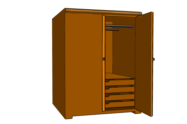 Шкаф рисунок для детей