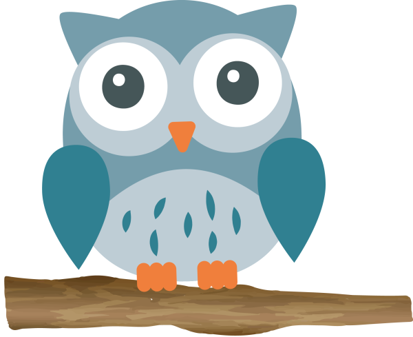 Совушка на прозрачном фоне