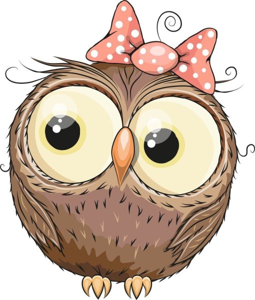 Сова мультяшная