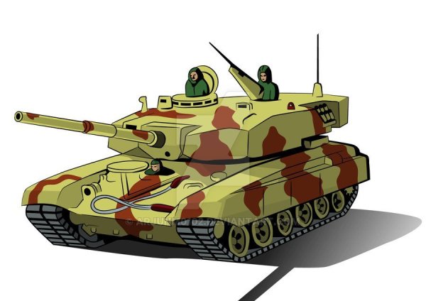Военный танк для детей