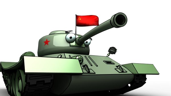 Танк с флагом