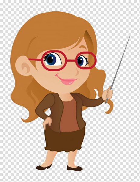 Учительница мультяшный