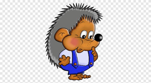 Клипарт Ежик с лупой