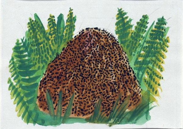 Муравейник рисунок