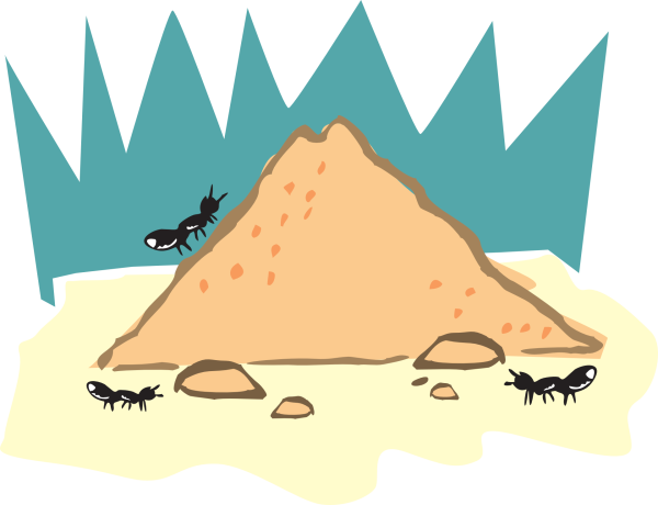 Муравейник без фона